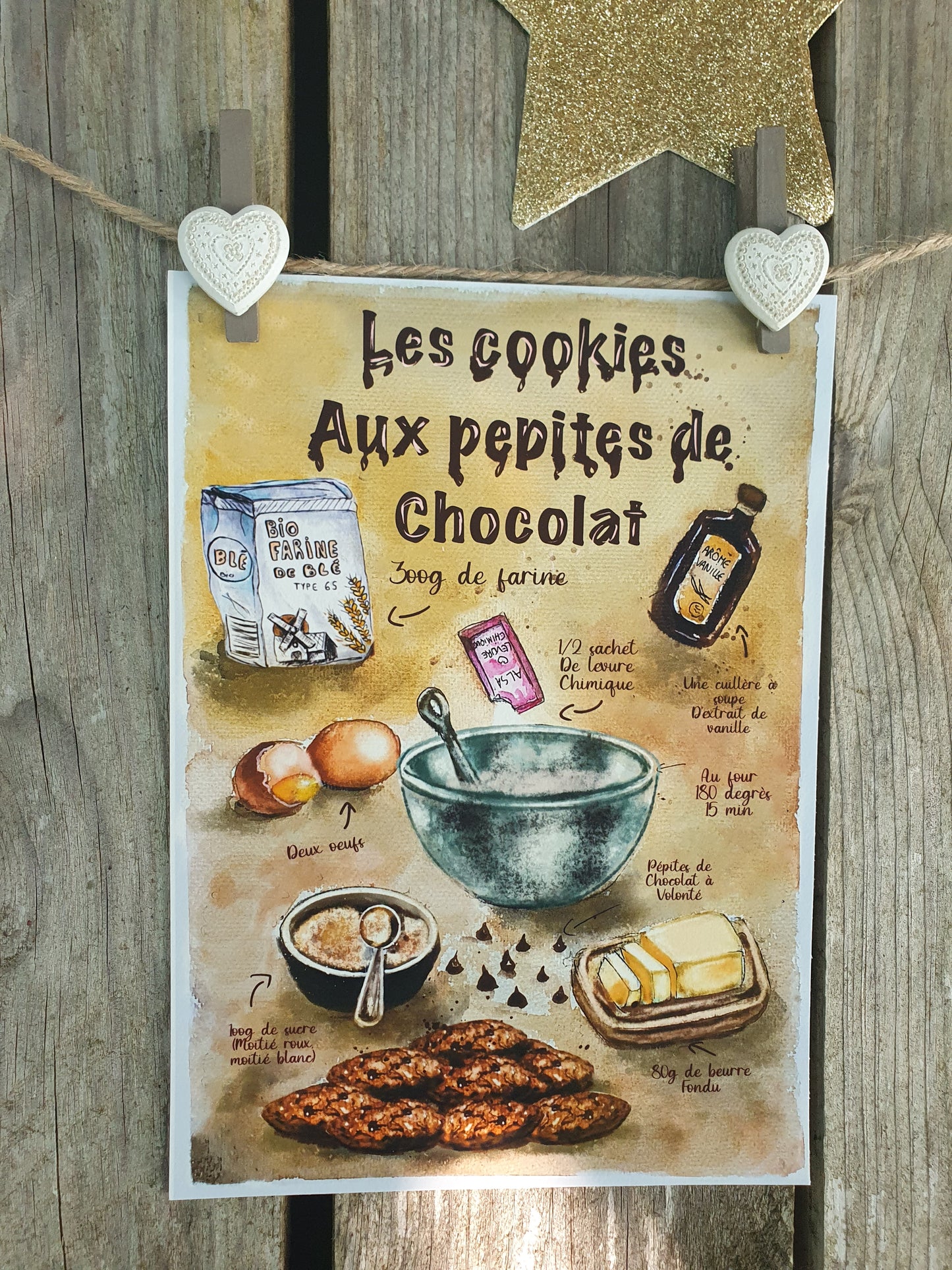 La recette des cookies aux pépites de chocolat