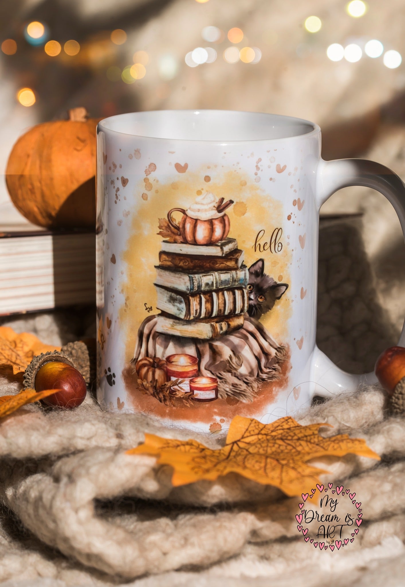 Tasse love'Books and Cats