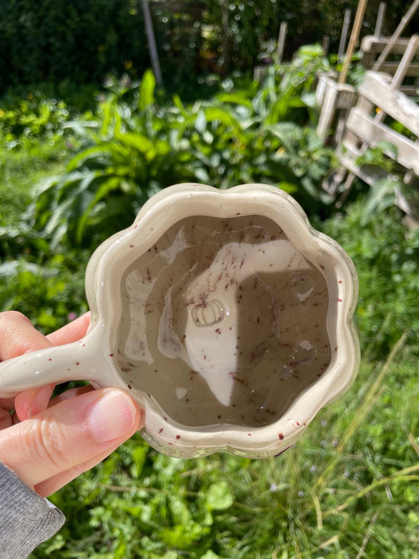 Tasse moucheté vanille imparfaite