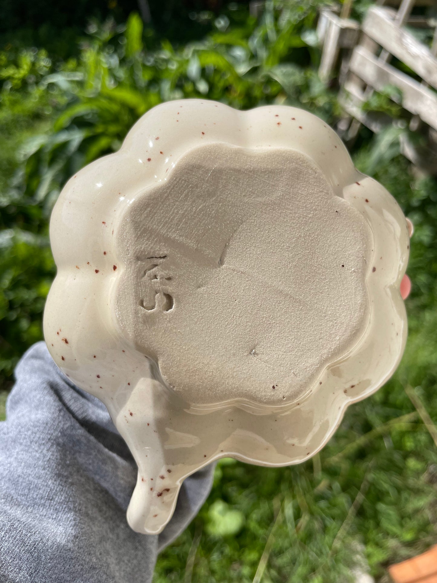 Tasse moucheté vanille imparfaite