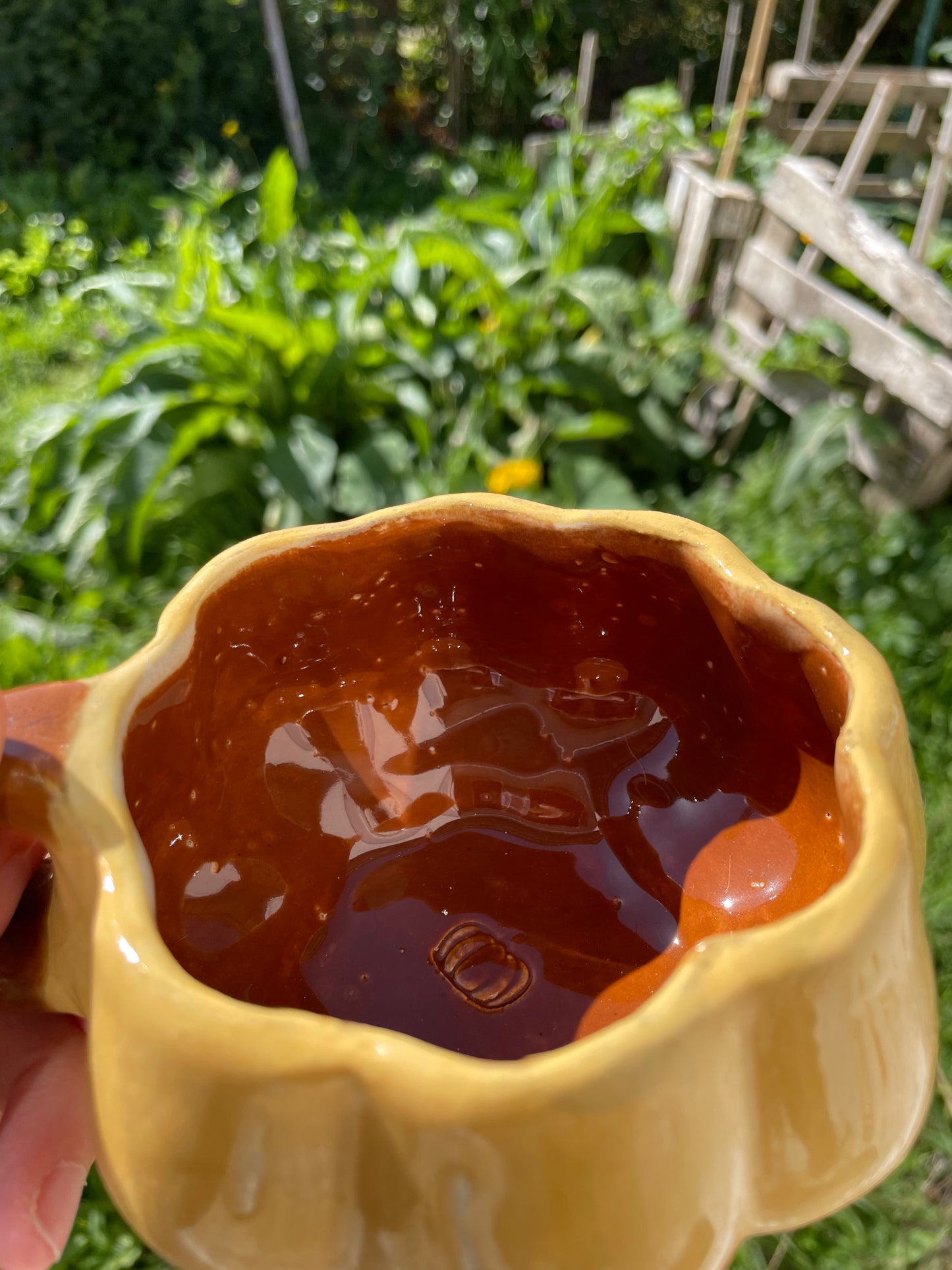 Tasse citrouille jaune ocre