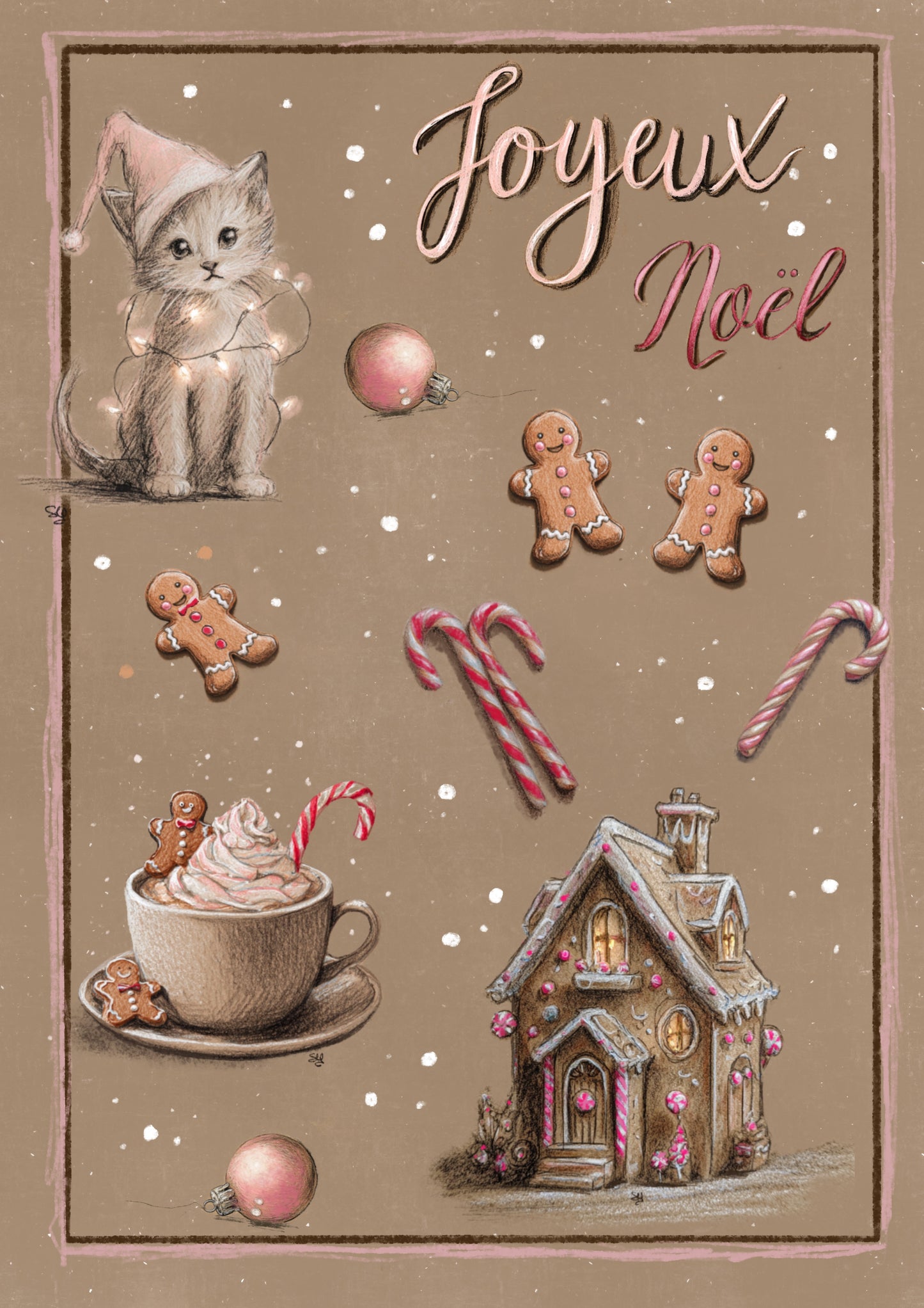 L’affiche croquis de Noël