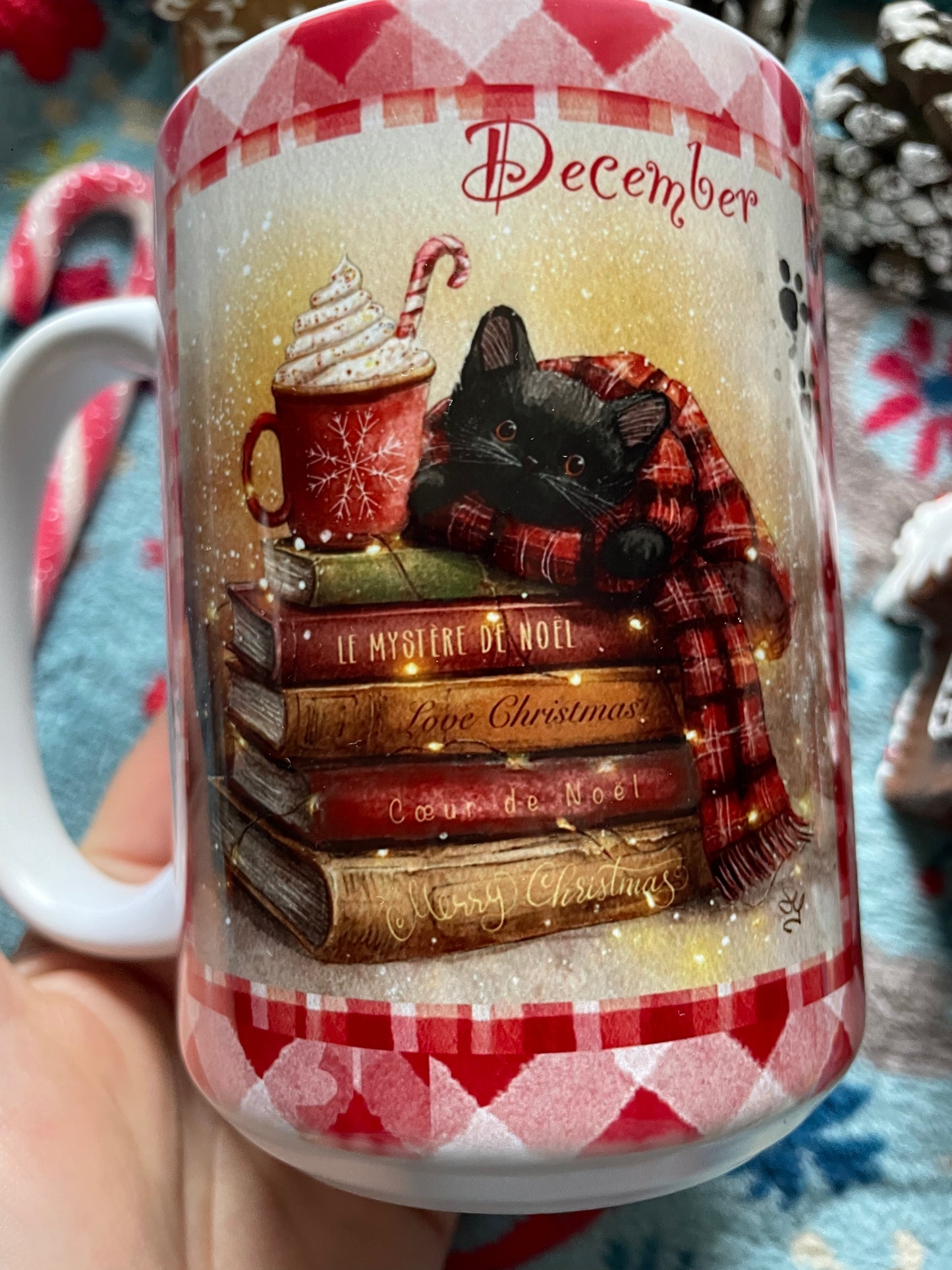 Tasse chaton de Noël