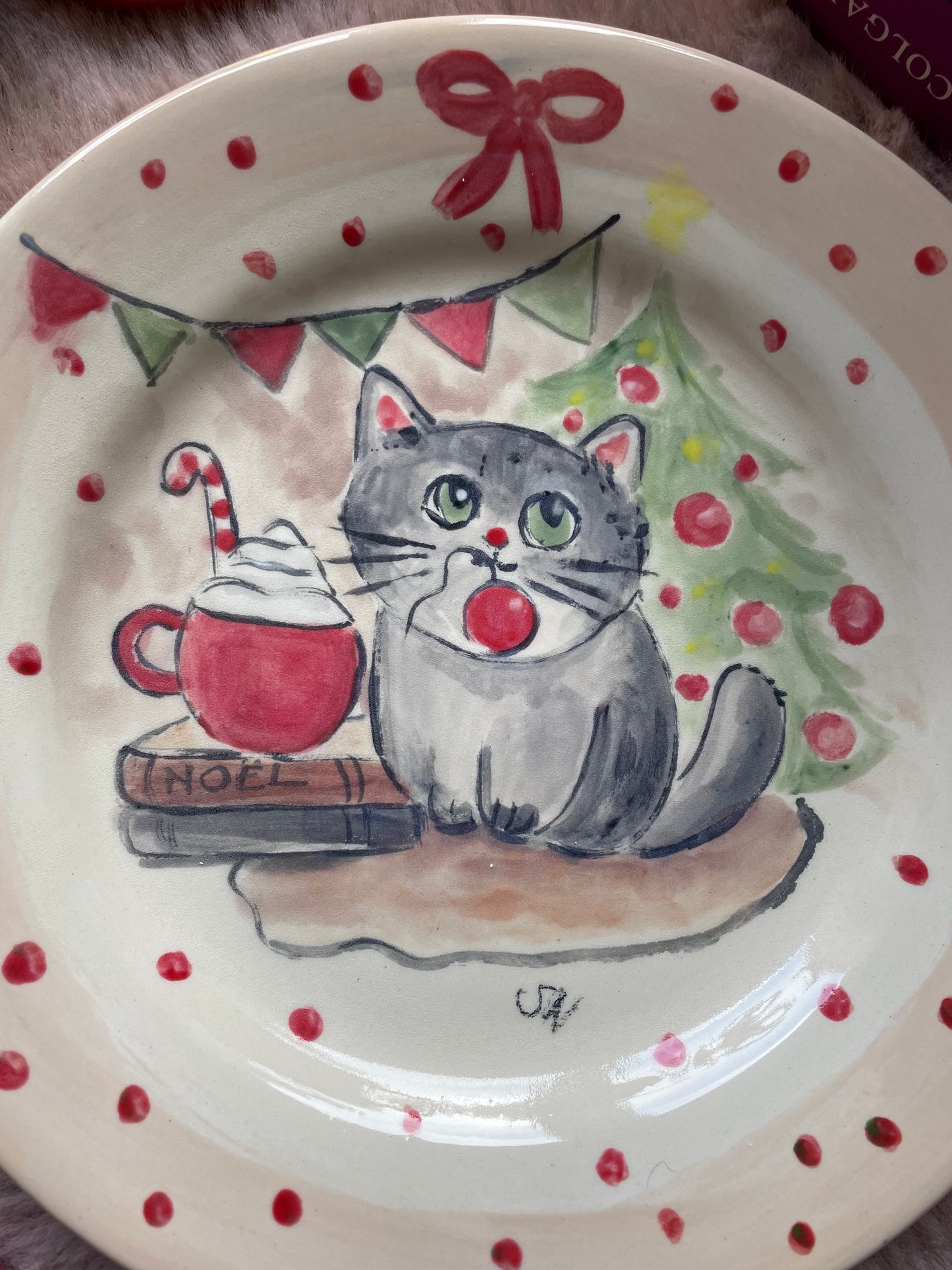 Assiette cosy chat’l’heureuse 6