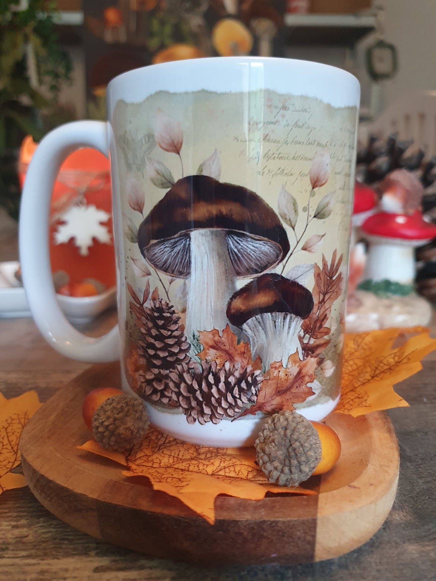 La forêt : tasse champignons