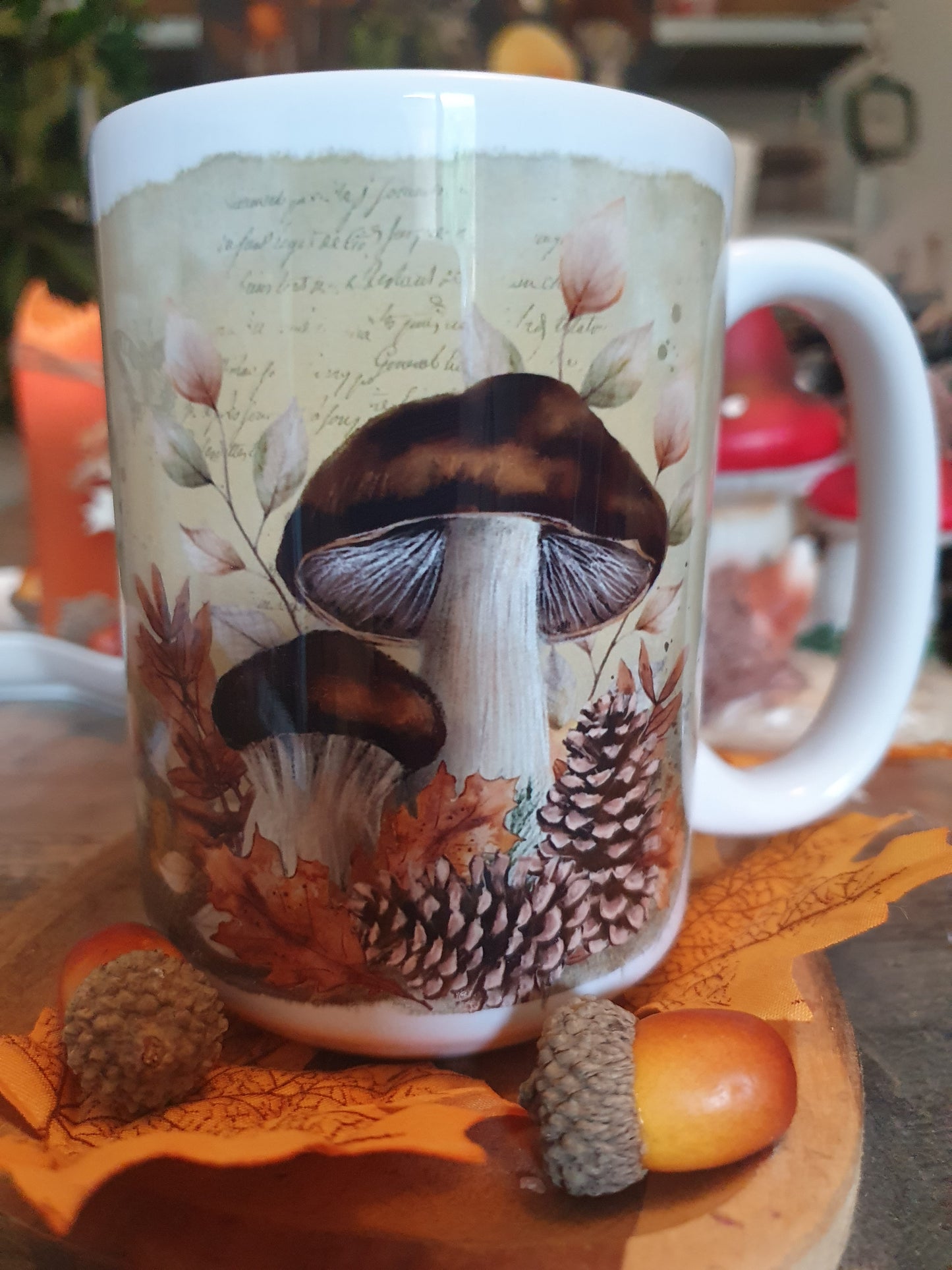 La forêt : tasse champignons