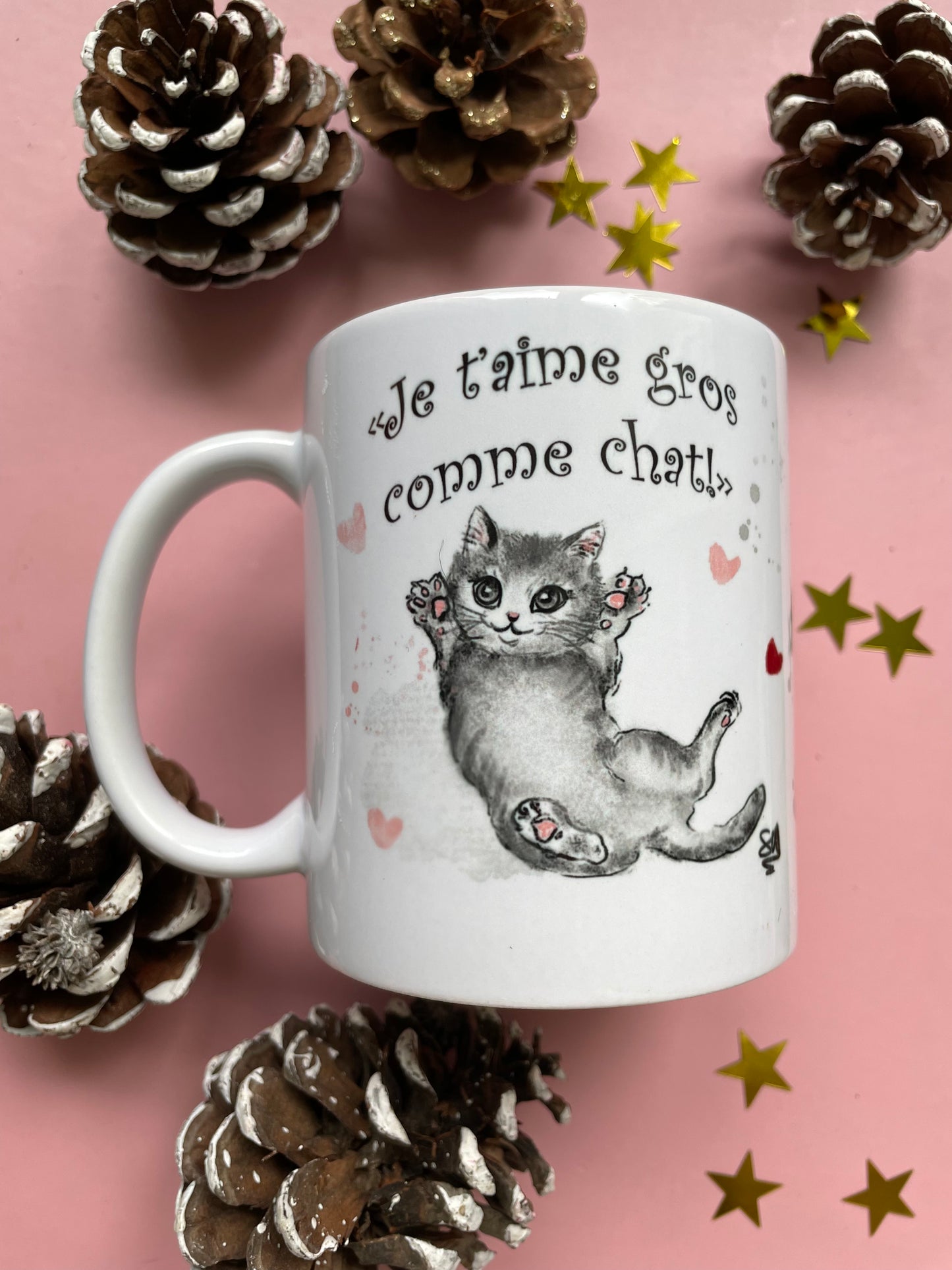 Tasse je t’aime gros comme chat