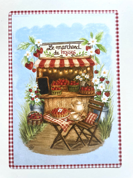Carte le marchand de fraises
