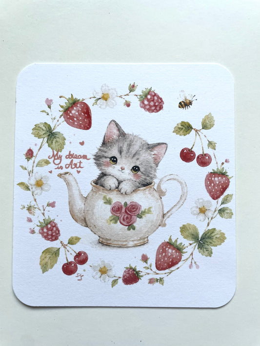 Carte le chaton d’été