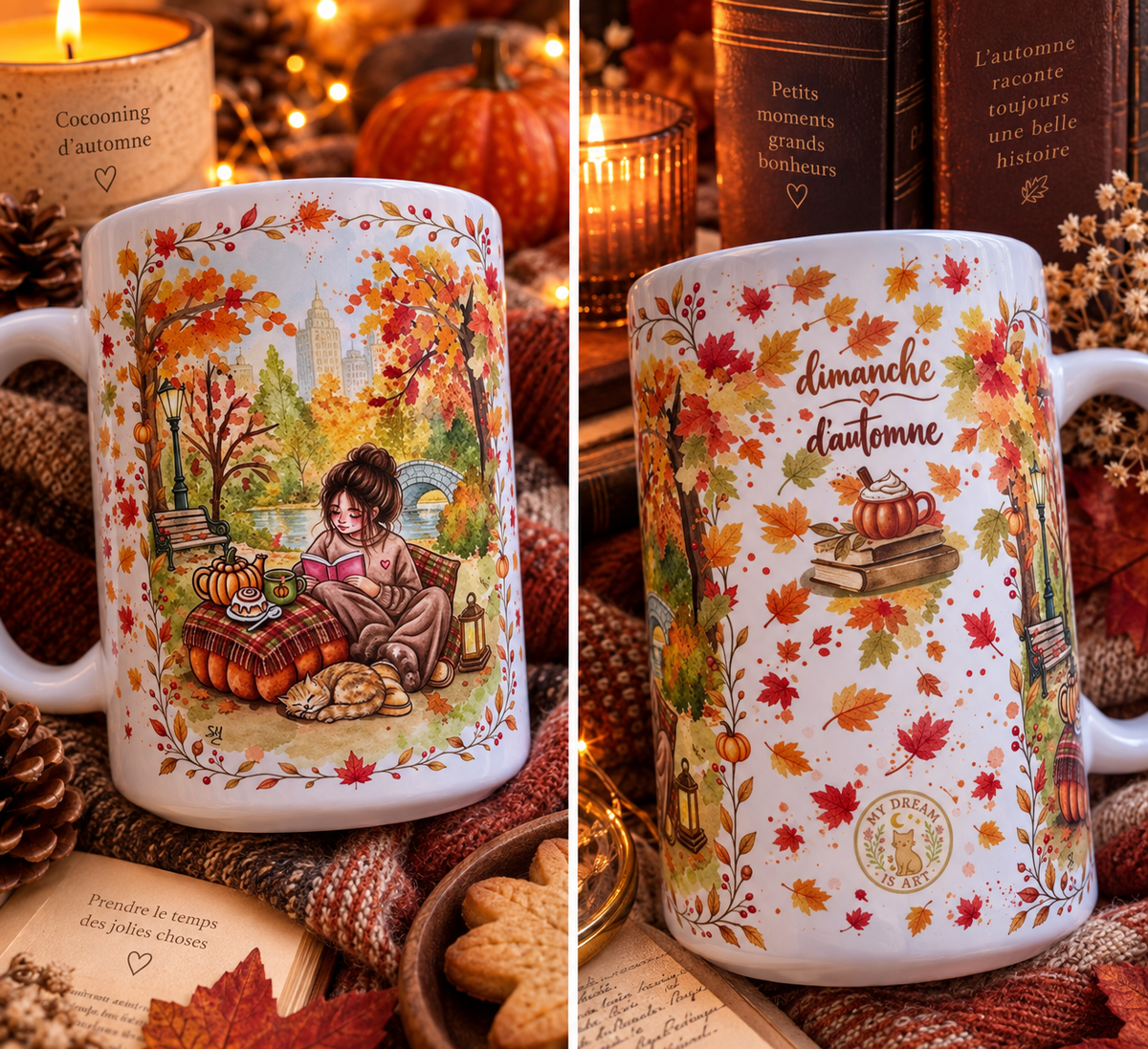 Tasse un dimanche d’automne