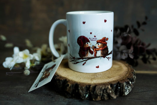 Tasse birds in love