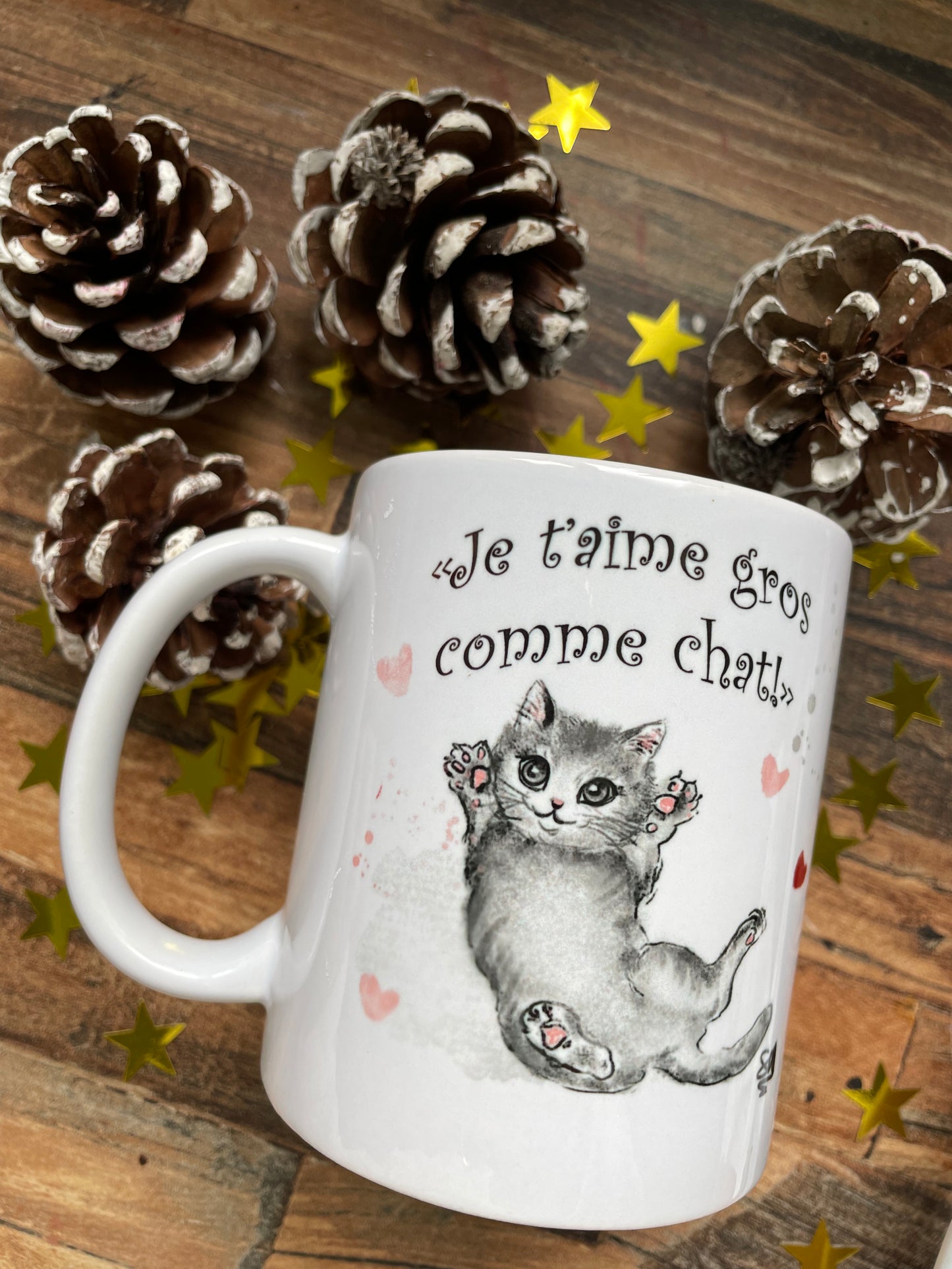 Tasse je t’aime gros comme chat