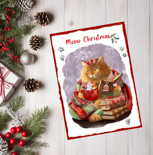 Carte Meow Christmas