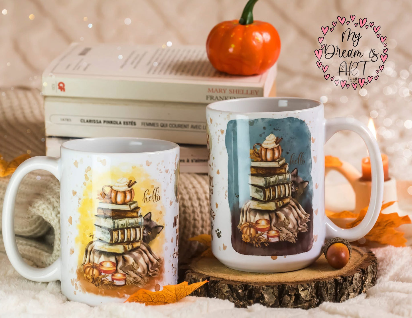 Tasse  love'Books and Cats