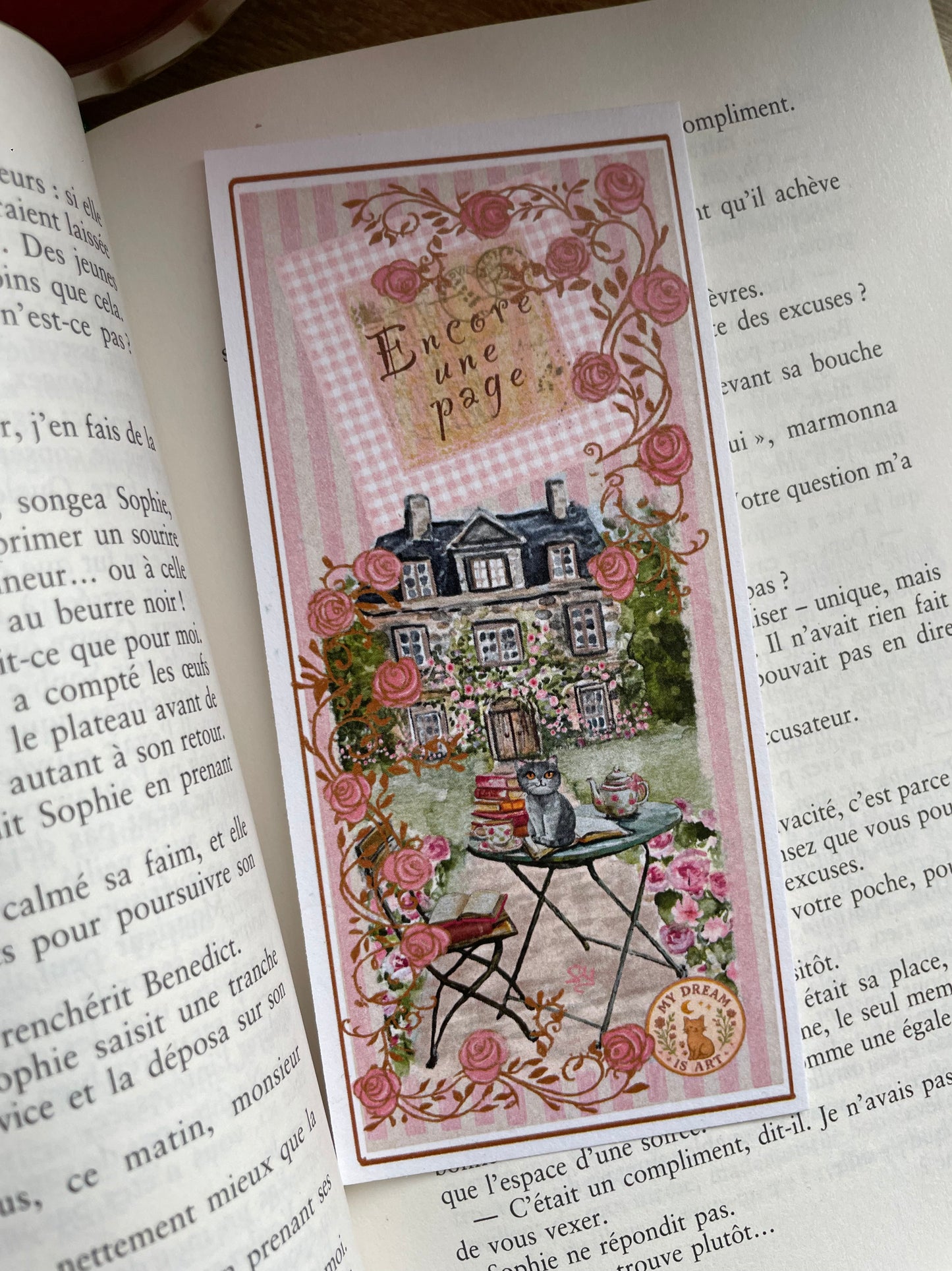 Lot de 4 marques-pages Jolie romance d'antan
