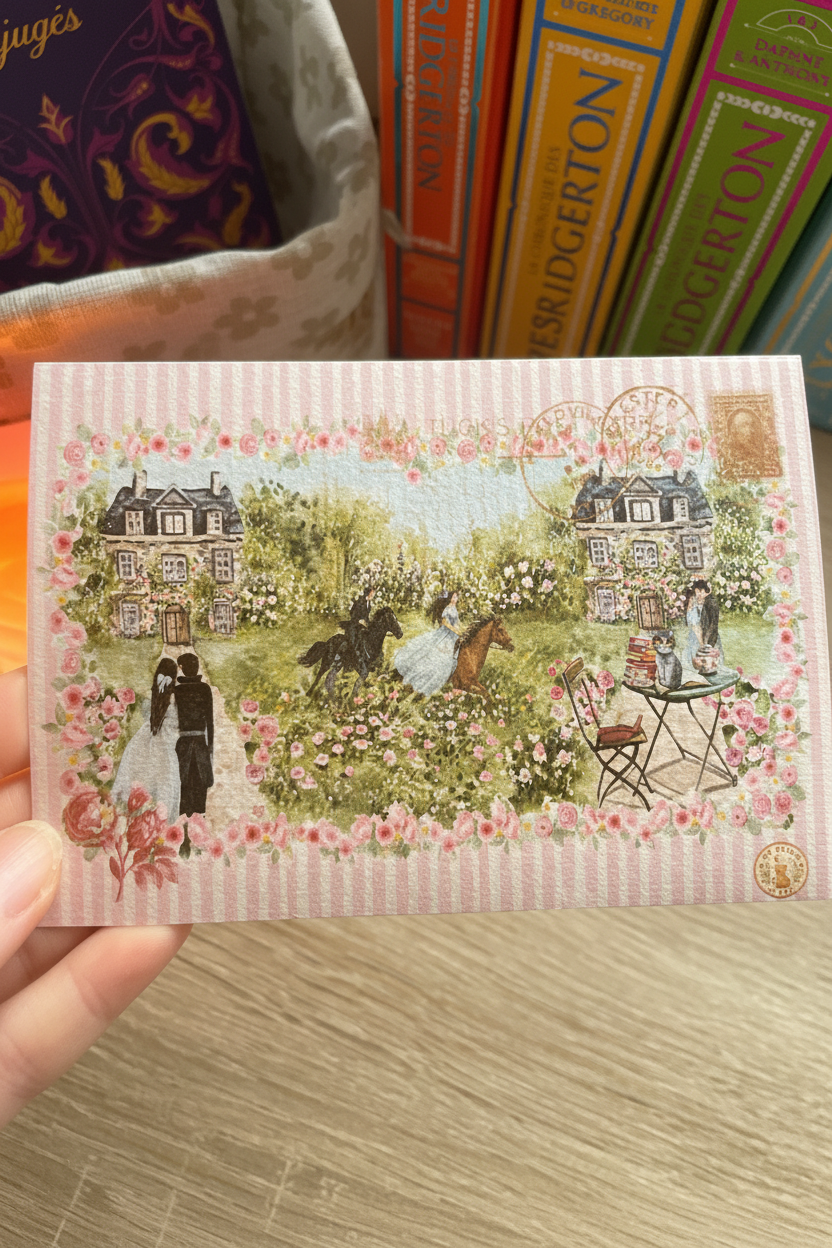 Carte Jolie romance d'antan