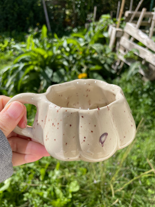 Tasse moucheté vanille imparfaite