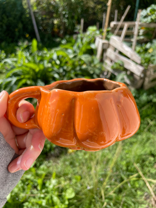 Tasse citrouille orange 2