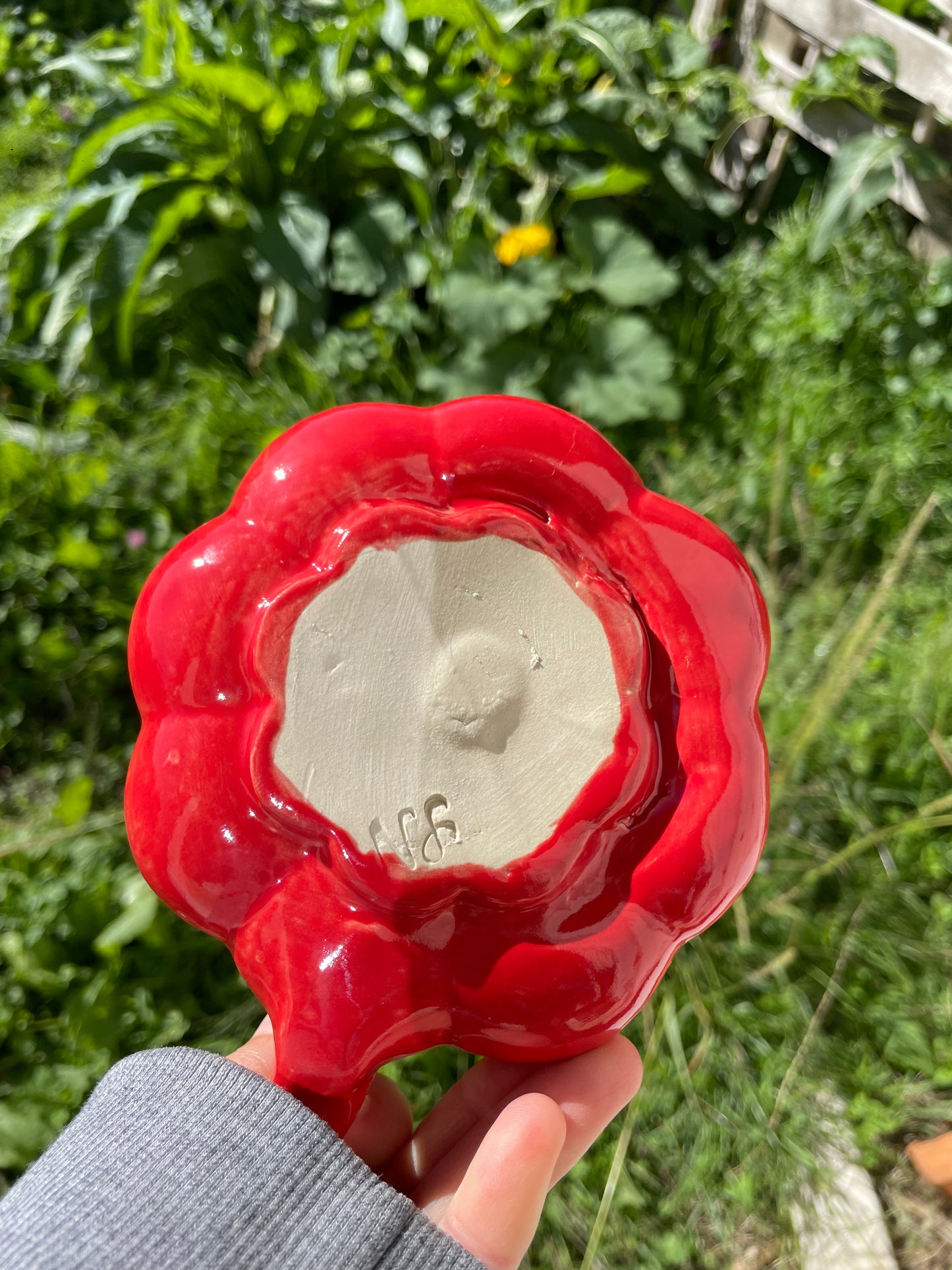 Tasse citrouille rouge biscornue