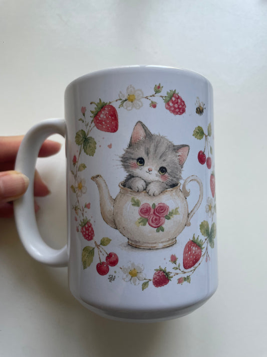 Tasse chaton d’été