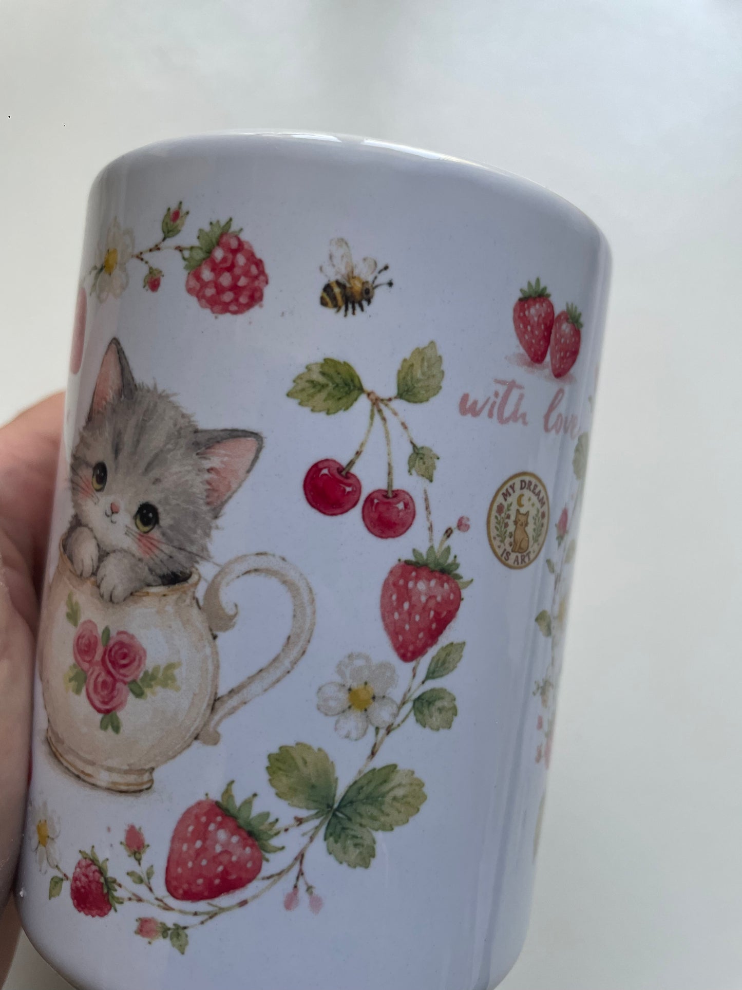 Tasse chaton d’été