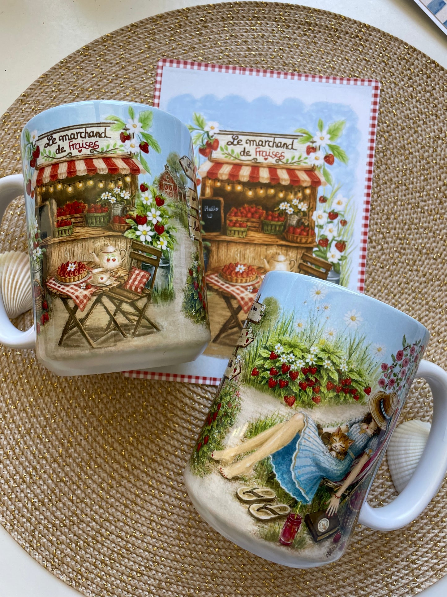 Tasse le marchand de fraises