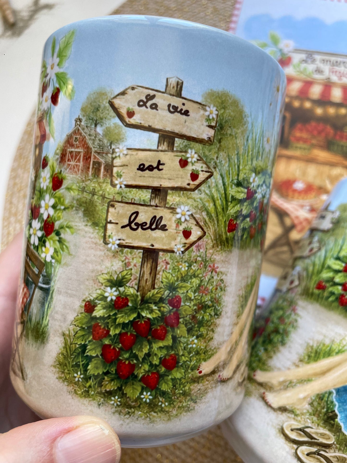 Tasse le marchand de fraises
