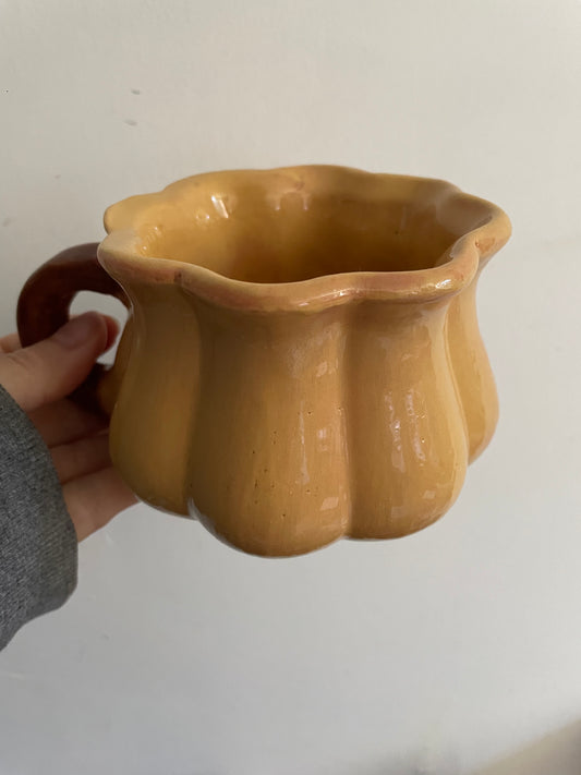 Tasse citrouille ocre XL