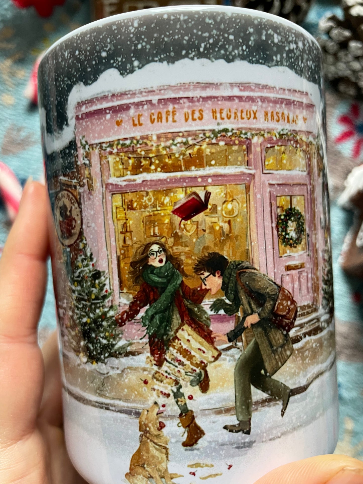 Tasse romance de Noël