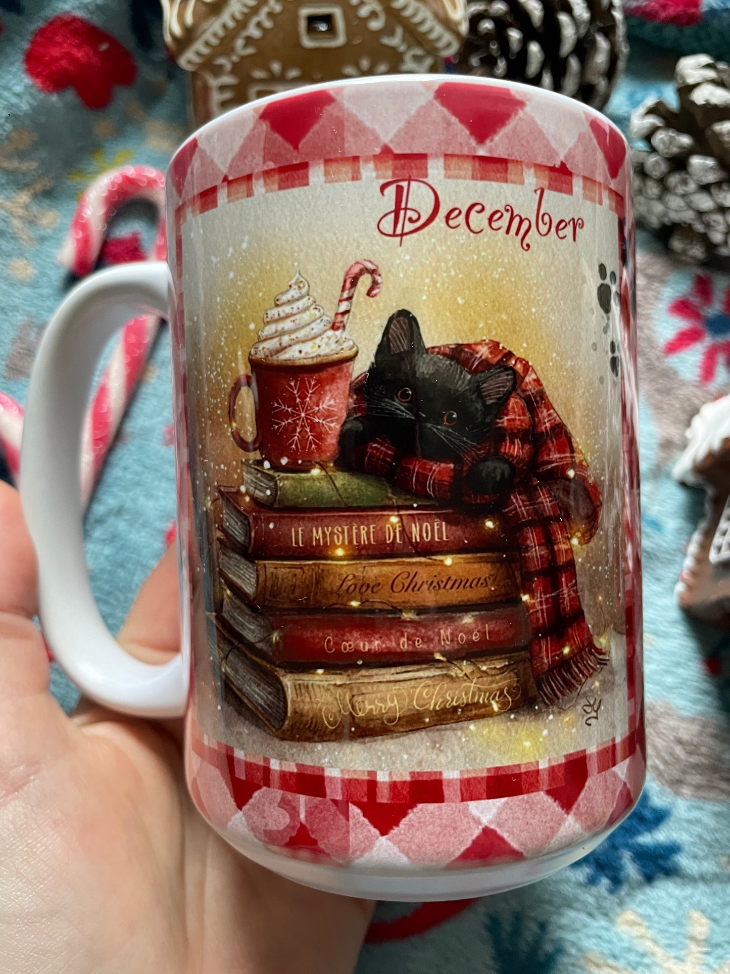 Tasse chaton de Noël