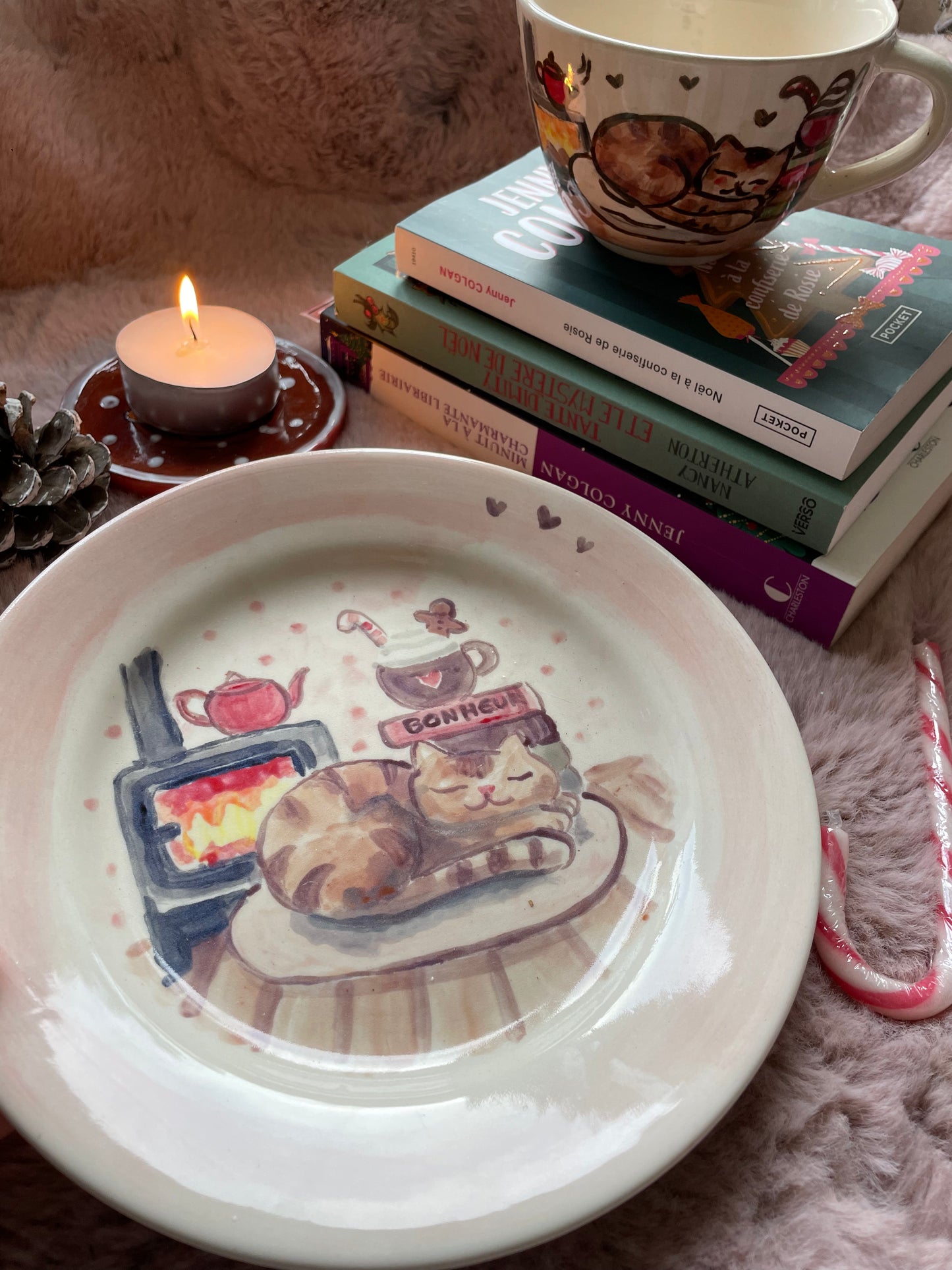 Assiette cosy chat’l’heureuse 2