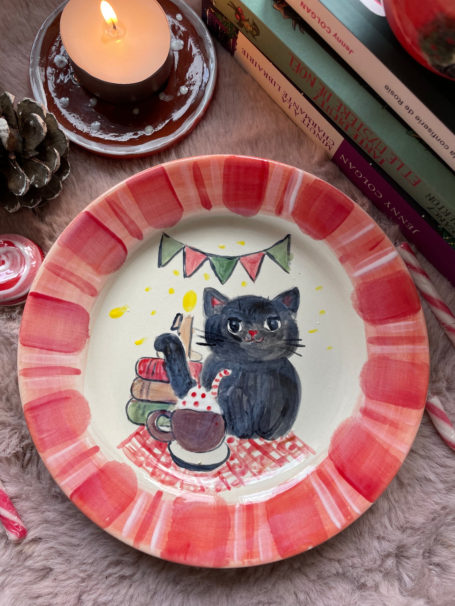 Assiette cosy chat’l’heureuse