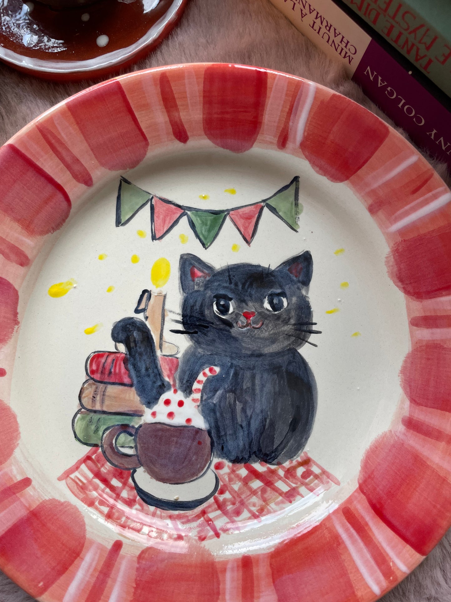 Assiette cosy chat’l’heureuse