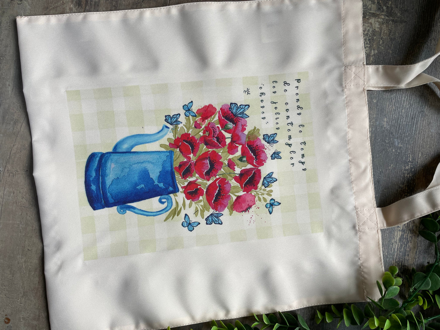 Tote bag coquelicots