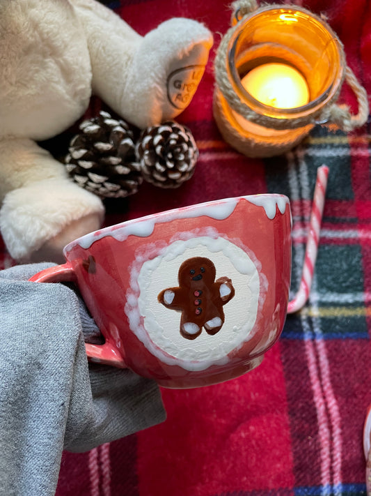 Tasse bonhomme pain d’épice et tartan