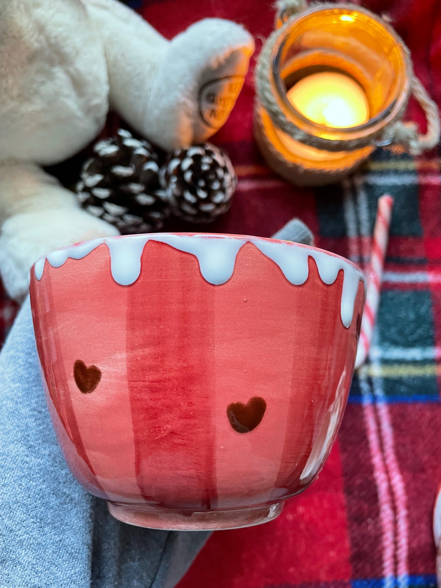 Tasse bonhomme pain d’épice et tartan