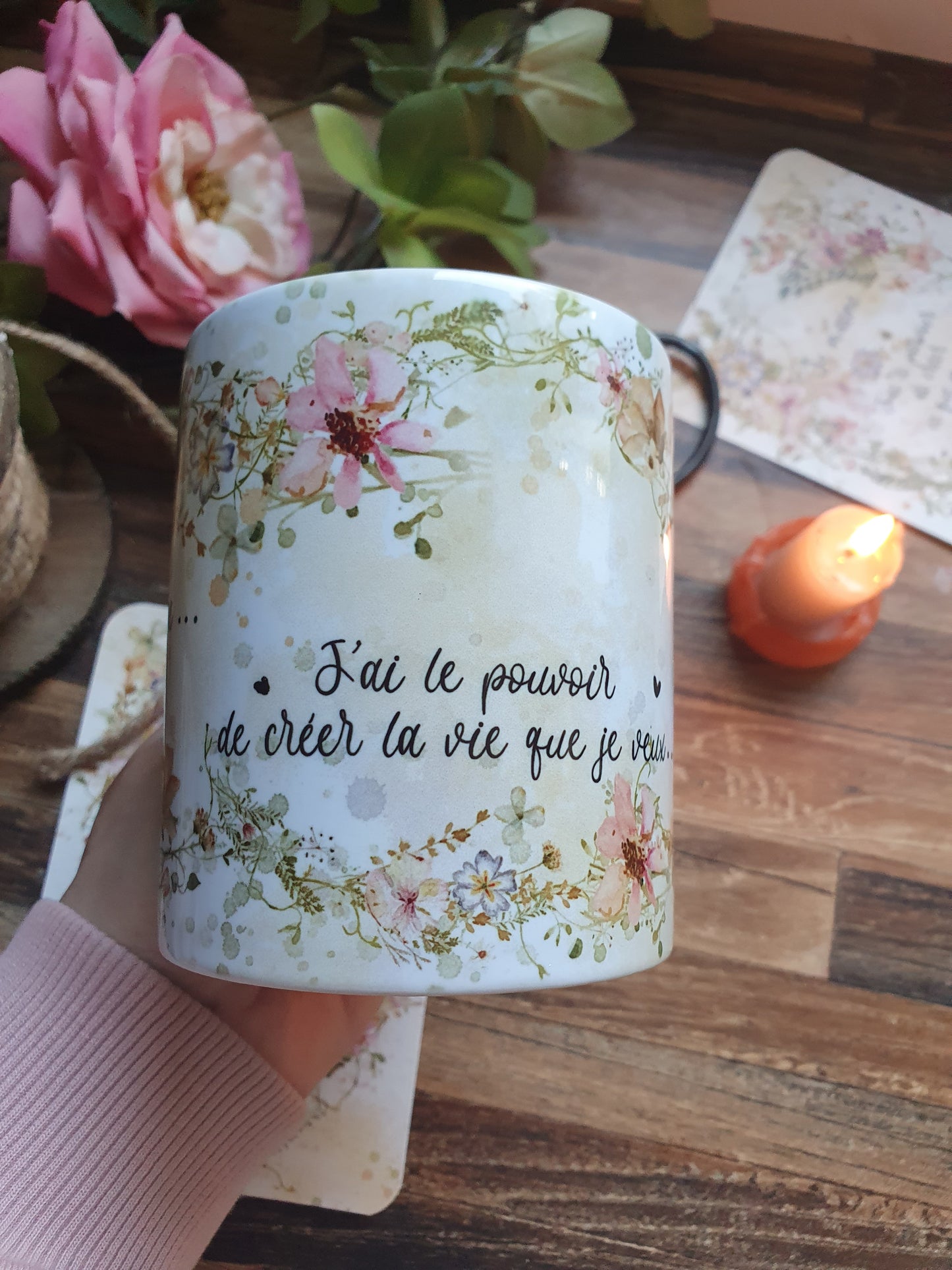 Je m'aime...la tasse et sa petite carte